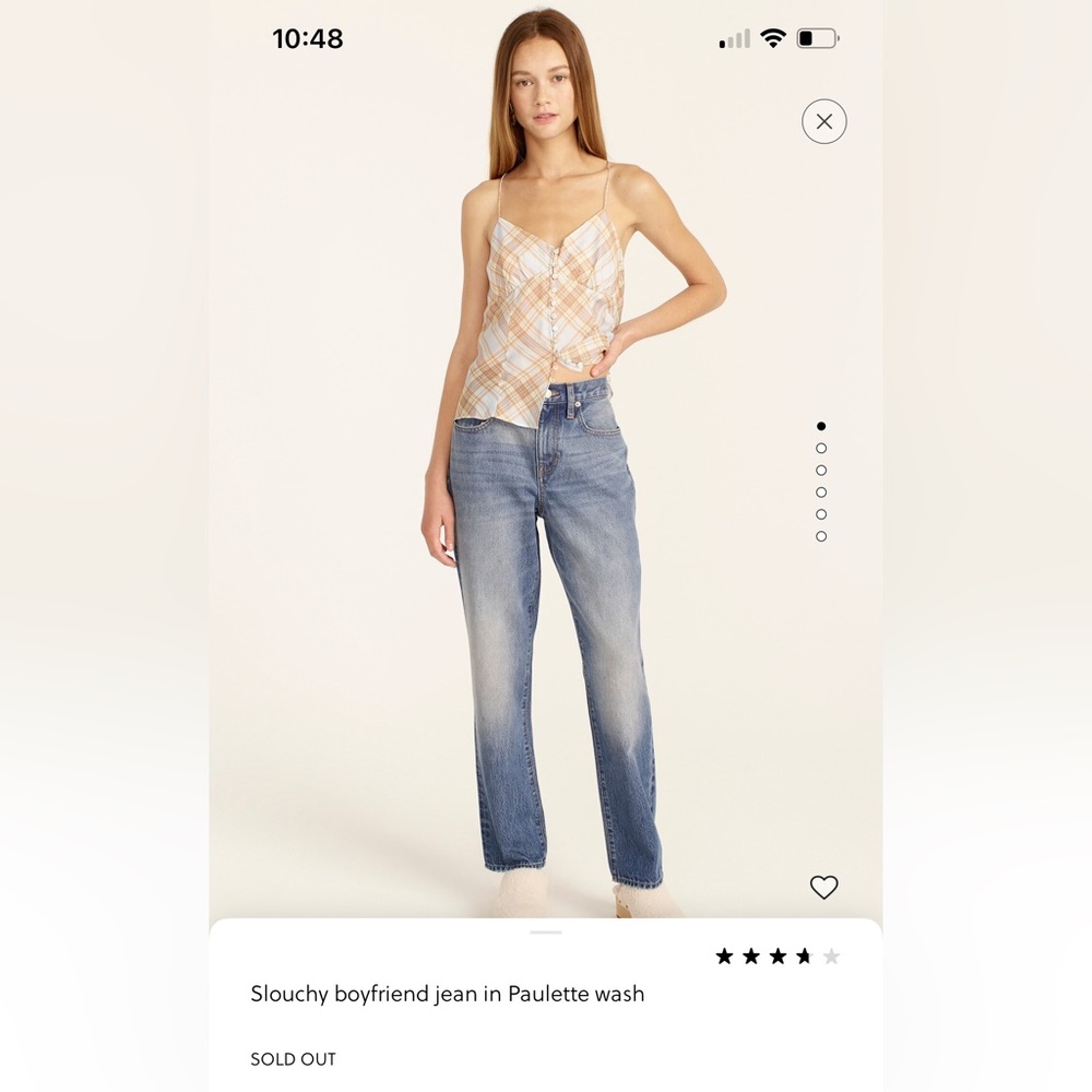 J Crew slouchy boyfriend jeans  s